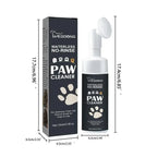 PawClean™ Waterless Paw Cleaner Foam for Dogs & Cats – No-Rinse Silicone Brush