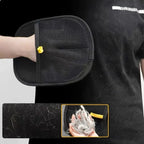 PawEase™ Pet Grooming Gloves – 2-in-1 Deshedding & Hair Remover Gloves for Dogs & Cats