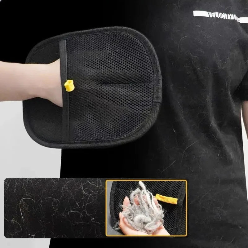 PawEase™ Pet Grooming Gloves – 2-in-1 Deshedding & Hair Remover Gloves for Dogs & Cats