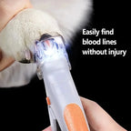 LED Pet Nail Clippers for Dogs & Cats – Safe Precision Grooming Scissors