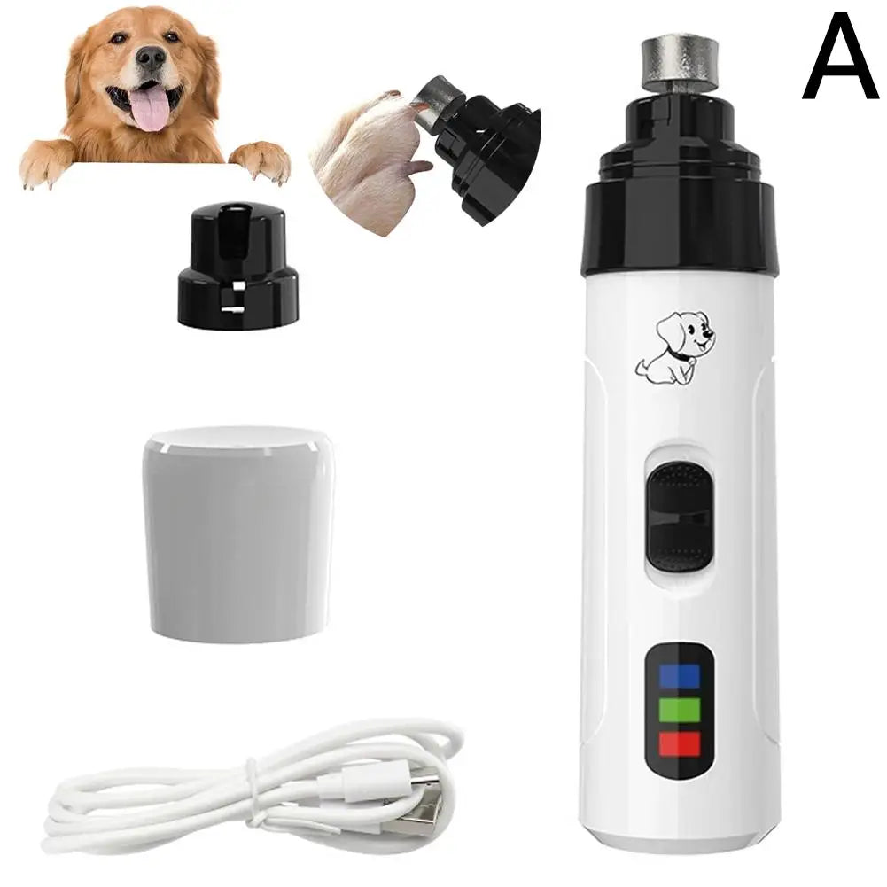 PawTrim Pro™ Electric Pet Nail Grinder – Quiet USB Rechargeable Nail Trimmer for Dogs & Cats