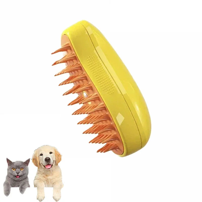 3-in-1 Pet Mist Grooming Brush – De-Shedding, Detangling & Massage for Dogs & Cats