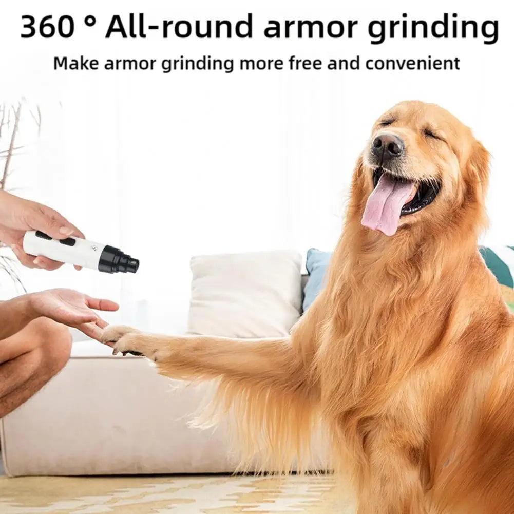 PawTrim Pro™ Electric Pet Nail Grinder – Quiet USB Rechargeable Nail Trimmer for Dogs & Cats