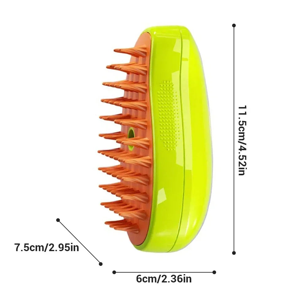 3-in-1 Pet Mist Grooming Brush – De-Shedding, Detangling & Massage for Dogs & Cats