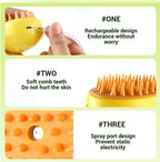 3-in-1 Pet Mist Grooming Brush – De-Shedding, Detangling & Massage for Dogs & Cats