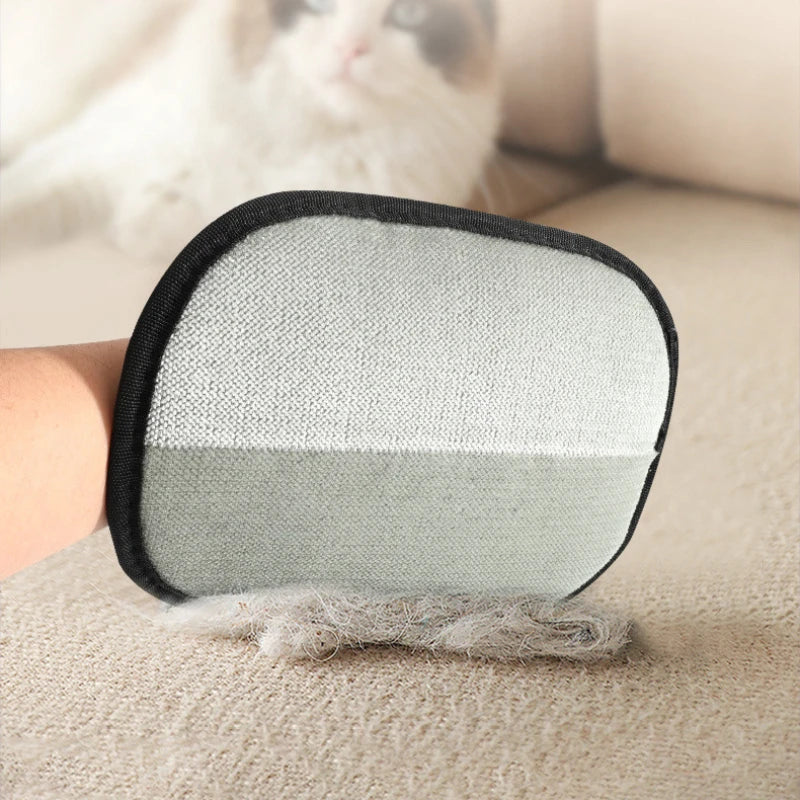 PawEase™ Pet Grooming Gloves – 2-in-1 Deshedding & Hair Remover Gloves for Dogs & Cats