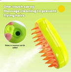 3-in-1 Pet Mist Grooming Brush – De-Shedding, Detangling & Massage for Dogs & Cats
