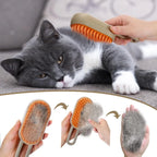 PawEase™ 3-in-1 Steam Pet Grooming Brush – Deshedding, Mist Spray & Massage Comb for Cats & Dogs