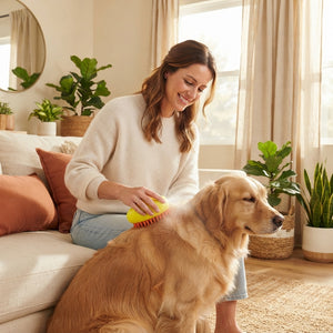 3-in-1 Pet Mist Grooming Brush – De-Shedding, Detangling & Massage for Dogs & Cats - stellar-photo-guarantee