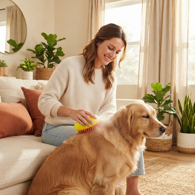 3-in-1 Pet Mist Grooming Brush – De-Shedding, Detangling & Massage for Dogs & Cats - stellar-photo-guarantee